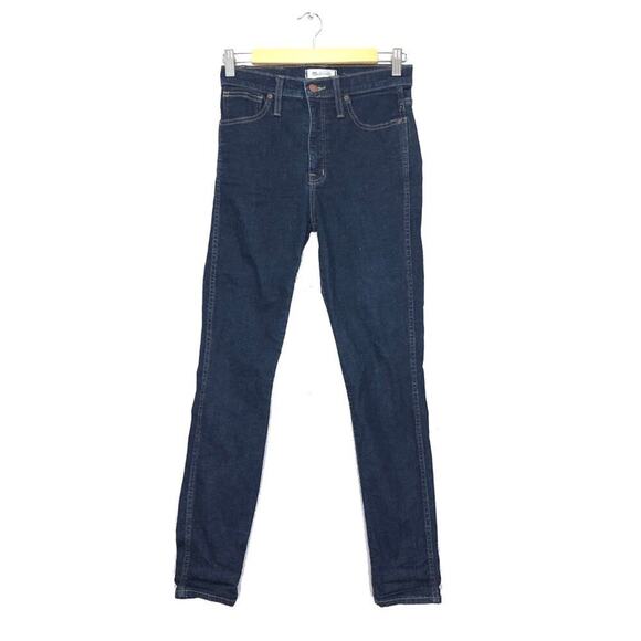 Madewell Jeans High Rise Skinny Jean Dark Wash Classic Look Size 27 - Picture 1 of 10